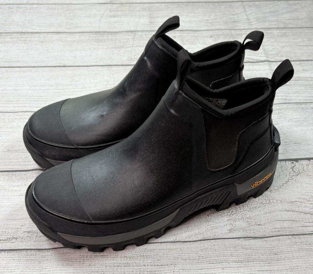 WESTERN CHIEF Men’s Vibram Safety Toe Waterproof Neoprene Step In Boots Size 8